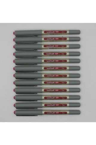 UNİ-BALL 157 Eye Fine Kalem 0.7mm Kırmızı (12adet)