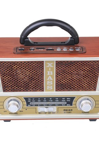 Meier Meirer M 112Bt Dvs Nostaljik Görünümlü Usb Sd Bluetooth Fm Am Sw Radyo