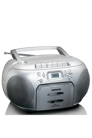 Lenco Scd-420 Sı Taşınabilir Radyo / Cd / Kasetçalar, Gümüş Gri