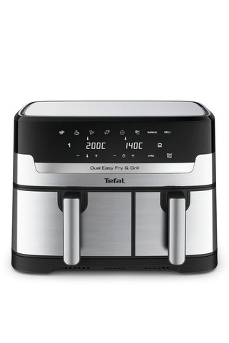 TEFAL Çift Hazneli Yüksek Kaliteli Easy Fry & Grill İki Sepetli Yağsız Fritöz
