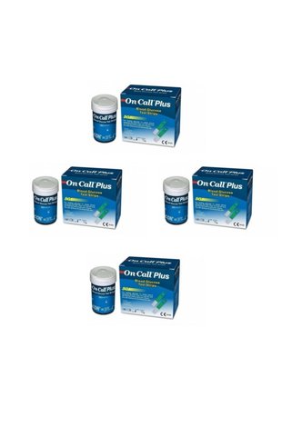 ON CALL PLUS Ölçüm Çubuğu Test Strip 200 Adet, (50 Adet X 4 Kutu)