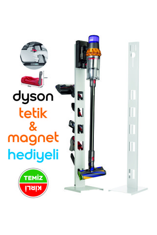 STARK Dyson Uyumlu Dikey Süpürge Standı Beyaz Renk V15 - V12 - V11 - V10 - V8