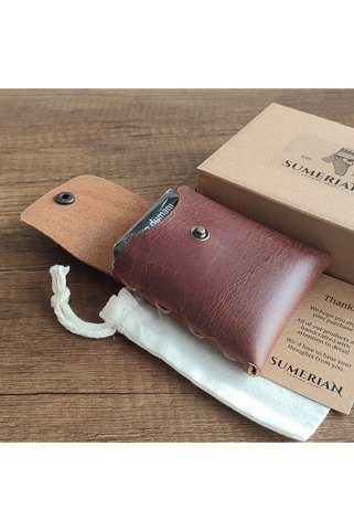 sumerianwallet Deri Sigara Kılıfı Tarçın 2