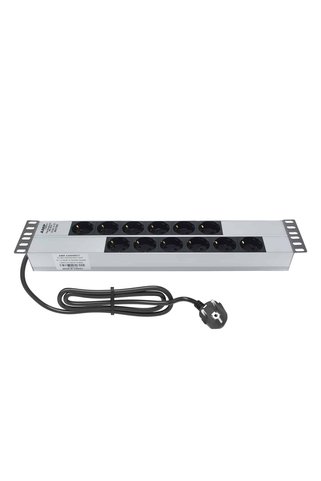 AMP CONNECT 19"2U 12'li Schuko Direkt Bağlantılı Kabinet Grup Prizi (PDU)-16A