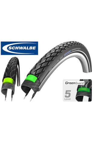 Schwalbe Marathon Zırhlı Greenguard 700x28c Reflektörlü Bisiklet Dış Lastiği
