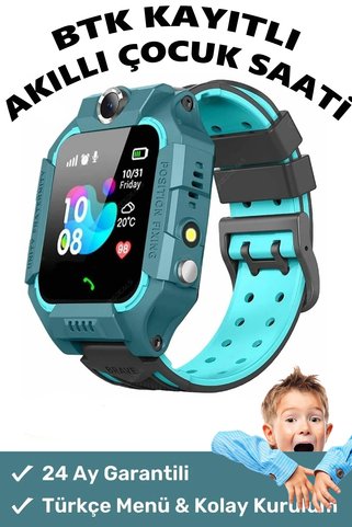 Wearfit Pro Btk Kayıtlı 2 Yıl Garantili Akıllı Çocuk Saati Gps/Mahalle Kontrol/Ortam Dinleme