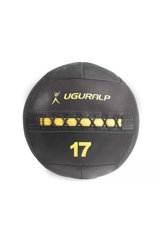 Uğuralp Deri Sağlık Topu 17kg - Crossfit Model (Medicine Ball)