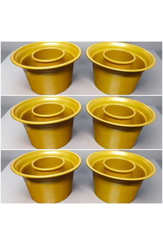 Yıldız çelik 6 Adet Lüks boyalı gold ehlikeyf