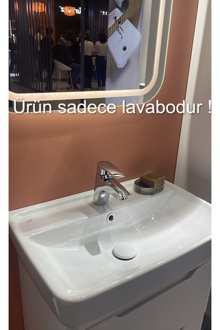 Turkuaz Cerastyle Duru 60 X 40 Cm Etajer Uyumlu Tezgah Üstü Çanak Lavabo