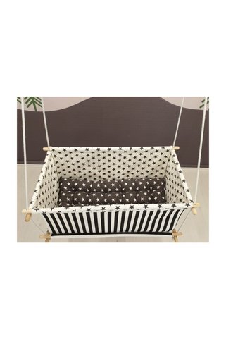 Astariaart Siyah Baby Swing Bebek Beşik -