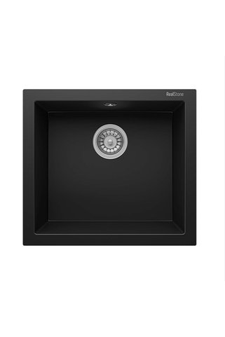 RealStone K005 GORDION 52 SİYAH GRANİT EVYE TEZGAHA SIFIR (860X500) & TEZGAH ÜSTÜ (840X480)