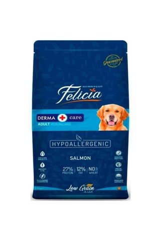 Felicia Az Tahıllı Hipoalerjenik Orta Ve Büyük Irklar İçin Somonlu Yetişkin Köpek Maması 15 kg