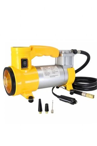 STANVOLT 12 Volt 140 Psı Lastik Pompası Çelik Kasa Fenerli Hava Kompresörü Araç Çakmaklık Lastik Şişirme