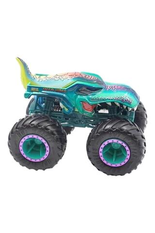HOT WHEELS Monster Trucks 1:64 Arabalar Mega Wrex Turkuaz Gwk18