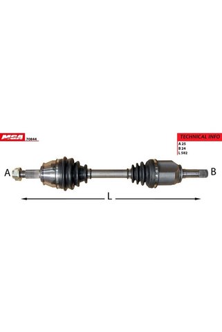 Otom AKS KOMPLE SOL FIAT FIORINO 1.3 MJTD 07> 51783824 1.3D Üretici Kodu:MGA-70844 MAlzeme Kodu:MGA ...