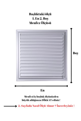 ALÜPAN Mat Krom 40x40 Alüminyum Menfez Banyo Wc Havalandırma Panjur