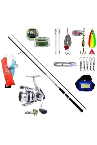 Okuma Aria-3000a Daiwa Sweepfire 210cm 10-30gr Turna Spin Olta Takımı Seti
