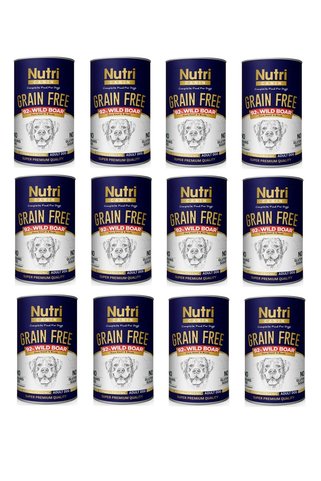 Nutri Canin Tahılsız Yaban Domuzlu Köpek Konservesi 400 Gr. X 12 Adet