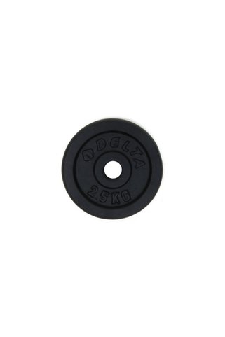 Delta 25,4 Mm Çapında Barlarla Kullanıma Uygun 2,5 Kg X 2 Adet Toplam 5 Kg Siyah Döküm Plaka Ağırlık
