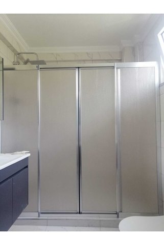 OBERS PARLAK PLEKSİ 140-160cm ARASI ALÜMİNYUM MİKA DUŞAKABİN