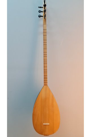 Güneş müzik Uzun sap bağlama yaprak ceviz tekne 38.5