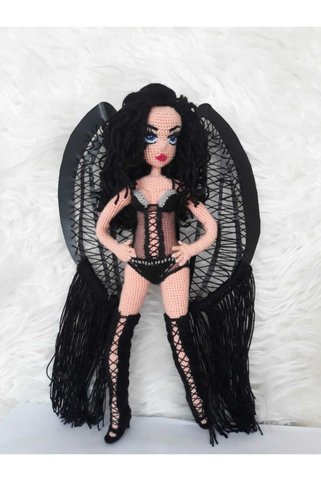 OYUNCAKPARK Adriana Lima Sahne Kostümlü Bebek Amigurumi Organik Oyuncak