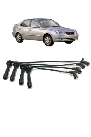 SERKAR 2003-2005 HYUNDAİ ACCENT ADMİRE 1.6 BUJİ KABLOSU 4 PARÇA SET HALİNDE