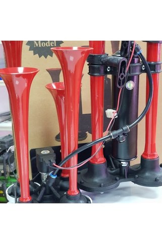 AHMET OTOMOTİV Hido 6 Borulu Yankılı Dadan Korna 24volt
