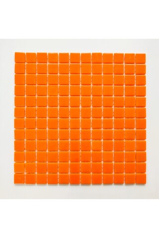 MozaiKristaL Yaşam Alanlarının Tüm Yüzeyleri Için 25x25mm. Turuncu Cam Mozaik. (5 FİLE KARO =0.5 M2 FİYATIDIR)