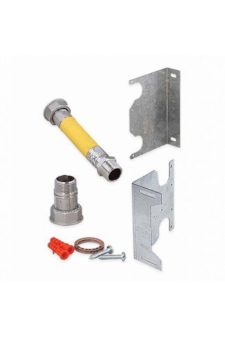 KAS Sayaç Bağlantı Flex Seti - Makaronlu Paslanmaz - 1” 20 Cm Ön Bağ. Dn25 - 13890