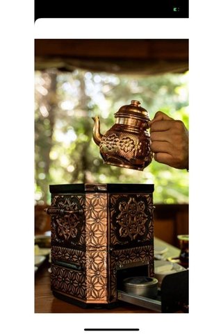 Nikadu Bakır Jelli Semaver (DEMLİK DAHİLDİR)