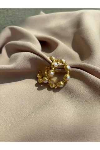 MiracleLivesGiftShop Sıralı İnci Küpe, Halka İnci Küpe, Doğal İnci Küpe