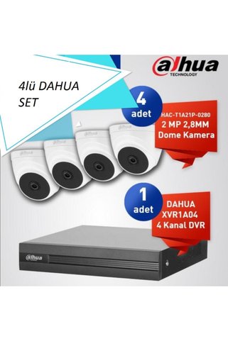 DAHUA 4 Lü Set 2mp 4in1 Kameralar