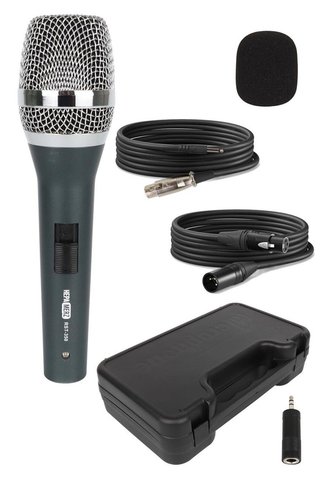 Hepa-Merz Hepa Merz RST-350 Profesyonel Dinamik Cardioid Kablolu EL Mikrofonu Kaliteli (Çanta ve Full Set)