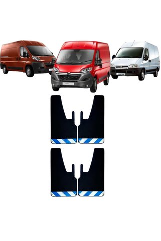 Yeni Dünya Citröen Jumper Mavi-Beyaz Fosforlu 4'lü Paçalık Çamurluk Tozluk CIT0FX01903