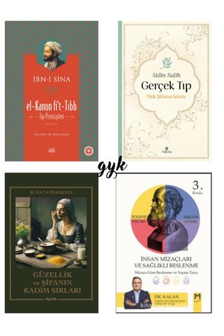 Yitik Şifa Yayıncılık İbni Sina el-Kanun fi't-Tıp - Gerçek Tıp-Güzellik ve Şifanın Kadim Sırları-Sağlıklı Beslenme SET