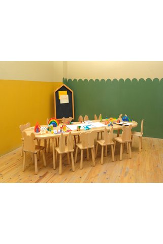 Woodnjoy Wood&joy Doğal Ahşap 2.40 Oval Grup Etkinlik Masası, Grup Masası, Etkinlik Masası