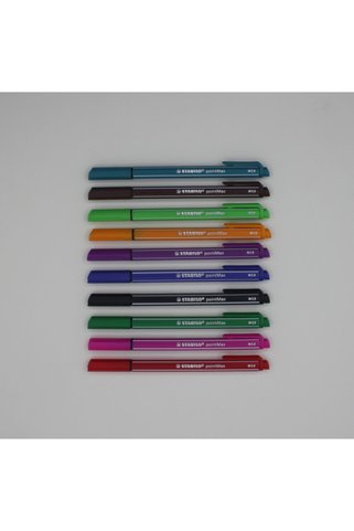 Stabilo Pointmax Keçeli Kalem 0.8mm Karışık Renk 10adet