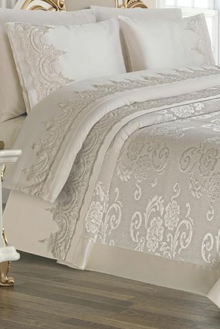 Çeyiz Diyarı Violet Pike Takımı 6 Parça Krem