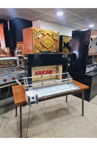 ARICAN Portatif Seyyar Otomatik Yatık Döner Cağ Kebap Ocağı