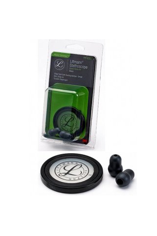 Littmann 3M™ Littmann® Stetoskop -40011 Yedek Parca Kiti,Master Kardiyoloji™, Siyah