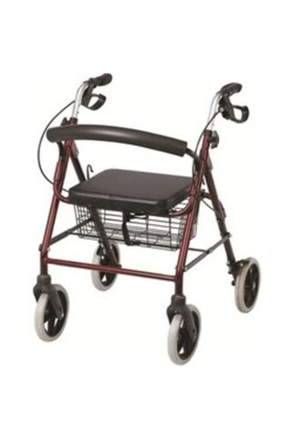 Comfort Plus Rolatör 4 Tekerli Yürüteç | Rollatör | Lüx Oturaklı