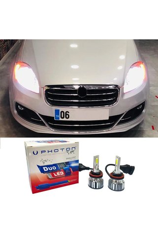 Photon Fiat Linea Led Xenon Uzun Far Ampulü H1 Duo Yeni Seri Beyaz