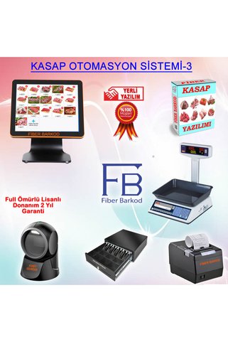 FİBER BARKOD Kasap Barkod Sistemi-3 J1900 / Fiber Barkod Sistemleri
