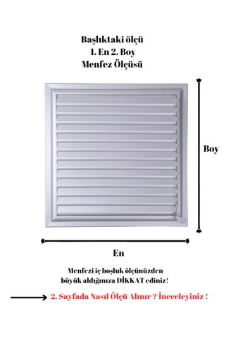 ALÜPAN Mat Krom 50x45 Alüminyum Menfez Banyo Wc Havalandırma Panjur