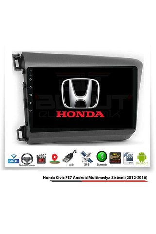 NAKAMICHI Honda Civic Fb7 Android Multimedya Sistemi (2012-2016) 2 Gb Ram 32 Gb Hafıza 8 Çekirdek