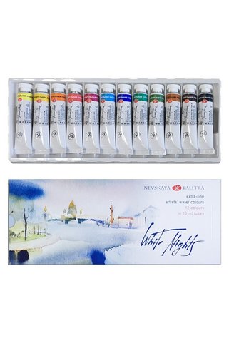 ST. PETERSBURG White Nights Artists' Tüp Suluboya 12 Renk x 10 ml