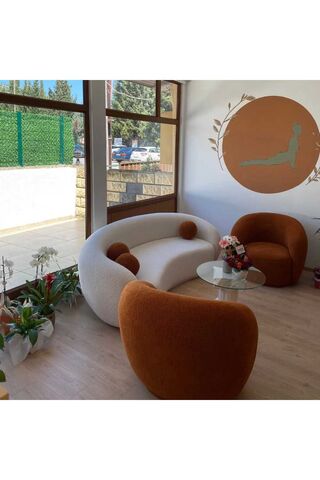 Home Fasulye Moderen Teddy Koltuk Takımı 3+1+1