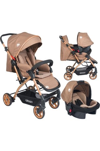 4Baby Olimpos Bebek Arabası Kahve Travel Puset