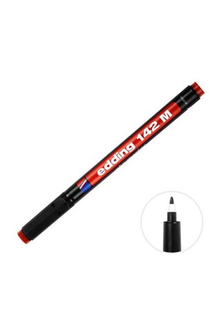 Edding 142m Permanent Kalem Cam Cd Asetat Kırmızı 10 Lu Paket